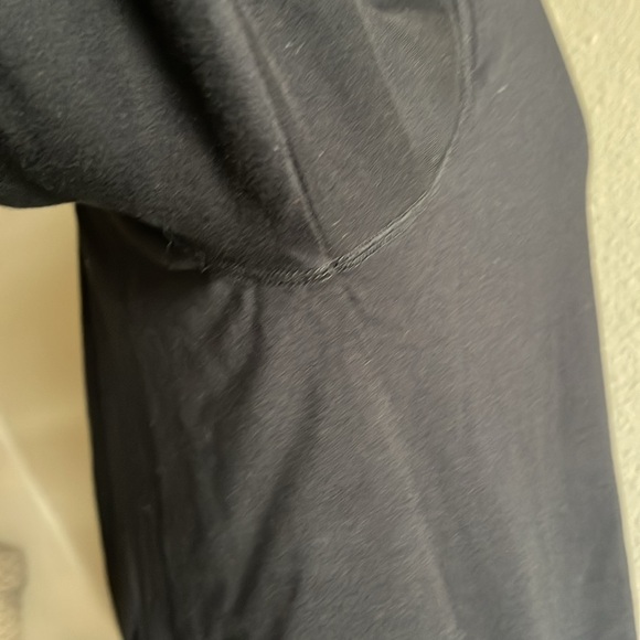 ATHLETA Sz XL Black Long Sleeve Front Crossover Hoodie - Picture 5 of 14
